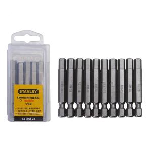 STANLEY(史丹利),6.3MM系列6角旋具头H6x50mm(x10),63-096T-23