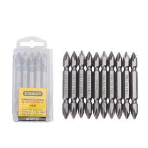 STANLEY(史丹利)，6.3MM系列双头旋具头PH1-PH2x65mm(x10)，63-107T-23