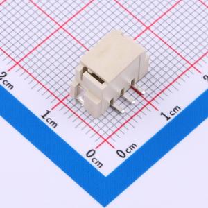 米色 1x3P 间距:2.54mm 立贴加盖 系列:XH