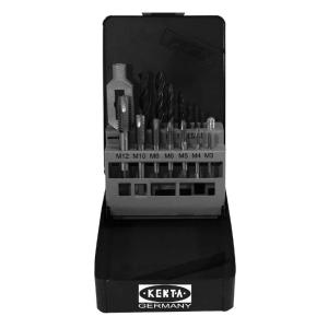 KENTA/克恩达 15件套螺旋槽丝锥 M3 - M12mm KT6-109-136