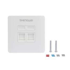 shengwei(胜为)双口网络面板CSIP302H 白色CSIP302H