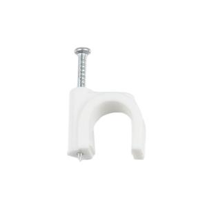 santo(赛拓)，[1袋100个]工程圆形钢钉线卡12mm，电线网线钉子，固线钉压线卡，0010