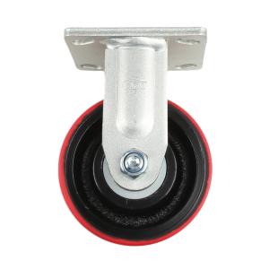 EDL(易得力)镀锌5"定向高强度聚氨酯TPU脚轮