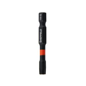 SHEFFIELD(钢盾)，10件套 6.3MM系列50MM长抗冲击花型旋具头T15，S054113