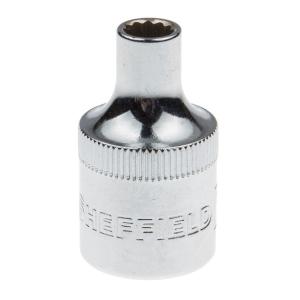 SHEFFIELD(钢盾)，12.5mm系列英制12角套筒1-1/8"，S012217