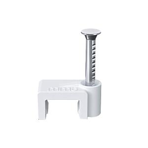 {一整袋100个}中云智创FGDXK4方形塑料钢钉线卡4mm白色