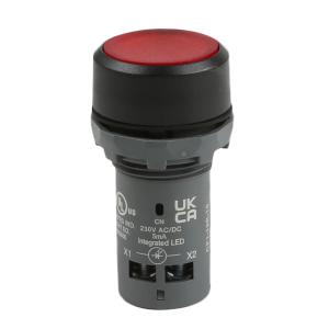 ABB 带灯红色复位型平钮 CP1-13R-10 230V
