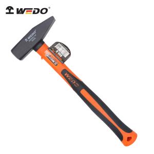 WEDO(维度) 德式包塑柄钳工锤 钣金锤子电工锤鸭嘴锤子扁头锤防滑耐油800G WD662-14