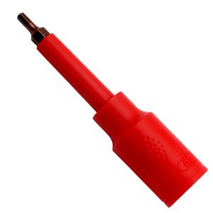 WEDO(维度) 1/4"注塑绝缘套筒旋具 VDE认证1000V汽修工具5mm IN524A-05