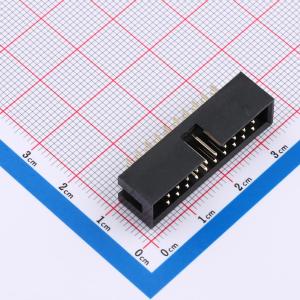 黑色 2.54mm 2x10P 排数:2 每排P数:10