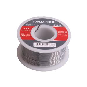 TOPLIA(拓利亚) ,带松香芯卷式焊锡丝,1.2mm 高纯度 免清洗 200g 焊锡量:99.3%,1个