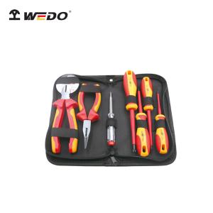 WEDO(维度) 绝缘套装工具8件套 VDE耐高压电工斜口钳尖嘴钳螺丝刀 WEDO8831-S8