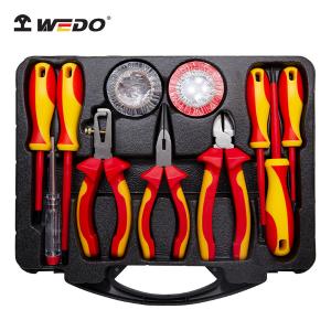WEDO(维度) 绝缘注塑11件套组合套装工具 VDE耐压1000V绝缘工具套装IN544E-11