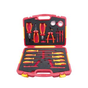 WEDO(维度) 绝缘套装工具19件套 VDE耐高压电工斜口钳尖嘴钳螺丝刀WEDO8833-S19