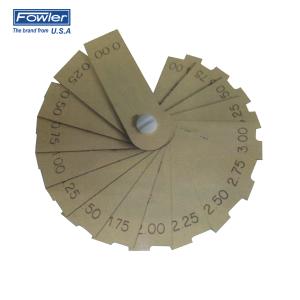 FOWLER/福勒 11片塑料面差尺 0.25-2.75mm 54-404-156