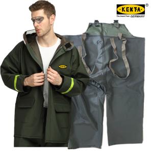 KENTA/克恩达 深绿色加厚帆布分体套装 PVC面料 GT91-550-44