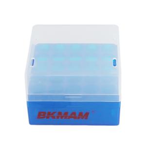 BKMAM(比克曼生物)，可存放1.5/1.8/2mL，25格冻存管盒/冷冻管盒，130204003