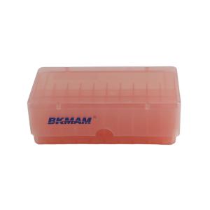 BKMAM(比克曼生物)，可存放1.5/1.8/2mL，50格冻存管盒/冷冻管盒，红色，130204010