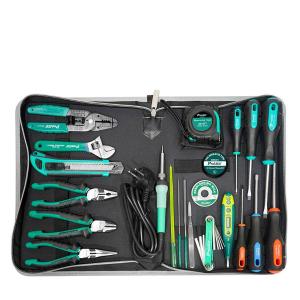宝工（Pro'skit)PK-618H 常用电子电工维修工具组 家用工具螺丝刀镊子烙铁套装(22件)