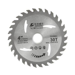 卡夫威尔，角磨机切割片木工锯片，4"*30T（通用级），CU3661