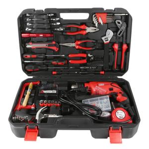 卡夫威尔，128件套带冲击钻家用工具组套，P14006A