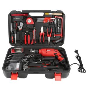 卡夫威尔，64件套带冲击钻家用组套工具，H13037A