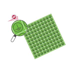 KCL(可兹尔) 自粘乙烯接地标签 12.5×12.5mm SL16-100-27
