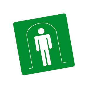 KCL(可兹尔) 紧急避险处国标GB消防器材警示标签安全牌 1mm厚铝板 100×100mm KCL259341
