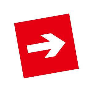 KCL(可兹尔) 紧急疏散逃生标示国标GB消防安全标牌 自粘性乙稀 250×250mm KCL259717