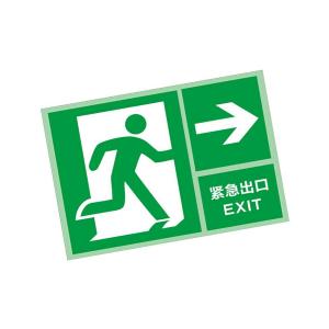 KCL(可兹尔) 紧急出口国标GB消防器材警示标签安全牌 优质工程塑料+高性能自发光 250×315mm KCL259242