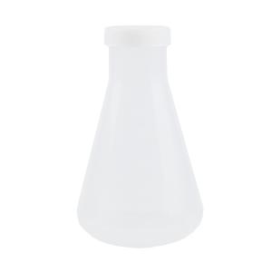 BKMAM(比克曼生物)，塑料三角烧瓶直口加盖(锥形瓶)500mL，130110002