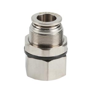 AIRTAC(亚德客) BPMF系列全金属内牙穿板直通管接头 BPMF1204
