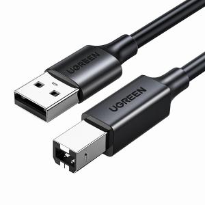 UGREEN(绿联) USB2.0高速打印机线 AM/BM方口接头 通用惠普HP佳能爱普生打印机连接线 3米 黑 10328