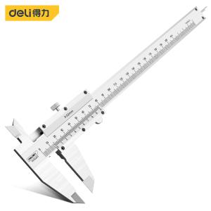 得力（deli ）机械式简易卡尺游标读数 内径外径卡尺200mm