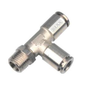 BIAX/巴克斯 全铜螺纹侧三通快插气管接头/AT91-100-1030 φ6mm  L19.5mm MPD06-02