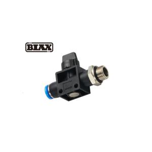 BIAX/巴克斯 由插管端流向螺纹端型-G螺纹手控阀/AT91-100-726 D10mm DG1/4"