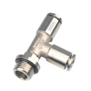 BIAX/巴克斯 全铜侧三通-G螺纹快插气管接头/AT91-100-1062 φ10mm  L110mm