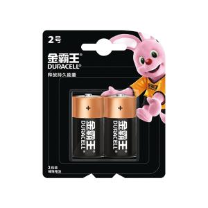 2粒装 Duracell(金霸王) 碱性电池 2号 1.5V 2粒/排