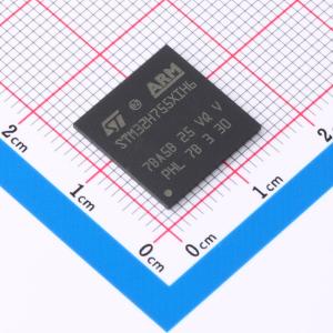 带DSP和DP-FPU的高性能ARM Cortex-M7 + Cortex-M4 MCU，具有2 MB Flash、1 MB RAM、480 MHz CPU、ART加速器、一级缓存、外部存储器接口、包括加密加速器在内的大量外设、安全服务支持和SMPS