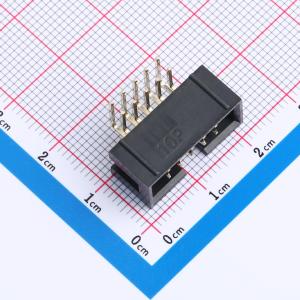 2U镀金PH2.54MM-2*5PIN卧插简牛插座专用