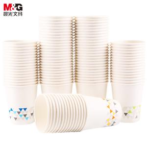 [一袋100个]M&G（晨光文具）250ml加厚型纸杯 9盎司一次性水杯 商务办公茶水杯子