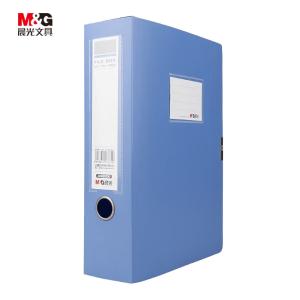 M&G（晨光文具）经济型75mm档案盒办公文件盒 经济款党建资料盒/财务凭证收纳盒(深蓝)