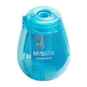 M&G（晨光文具）学生手动卷笔刀 铅笔削笔器 削尖提示双倍速度转笔刀 颜色随机