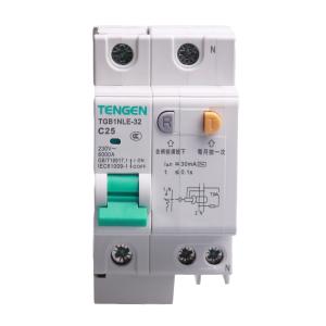 TENGEN(天正电气）小型漏电断路器(祥云3.0) TGB1NLE-32 1P+N C25 30mA