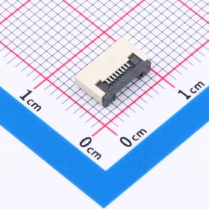 间距:0.5mm P数:8P 翻盖式 下接