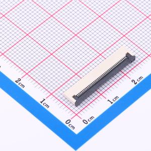 间距:0.5mm P数:40P 翻盖式 下接