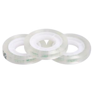 [一整排12卷]M&G（晨光文具）透明封箱胶带打包胶带大胶布8mmx30y 快递工厂仓库商超打包办公用品