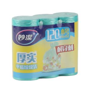 MIAOJIE(妙洁) B型厚实垃圾袋40*45CM小号超值装 120只 6917751430601
