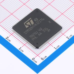 高性能和带 DP-FPU 的 DSP、配备 2 MB 闪存、1376 KB SRAM、280 MHz CPU、L1 缓存、图形加速、外部内存接口和大量外围设备的 Arm Cortex-M7 微控制器