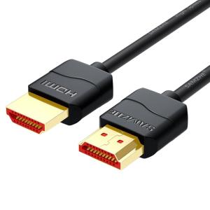 SAMZHE(山泽)HDMI2.0简装版细线数字高清线4K3D视频连接软线 1.5米 15AM6